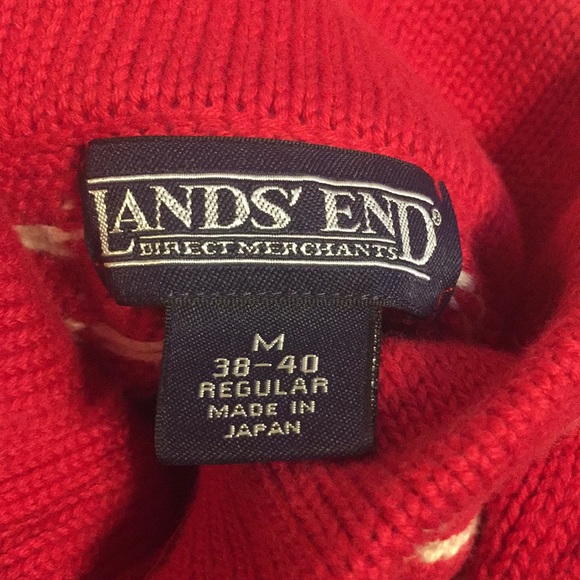 Land’ End - 100% cotton pullover,snowflake sweater - Picture 10 of 10